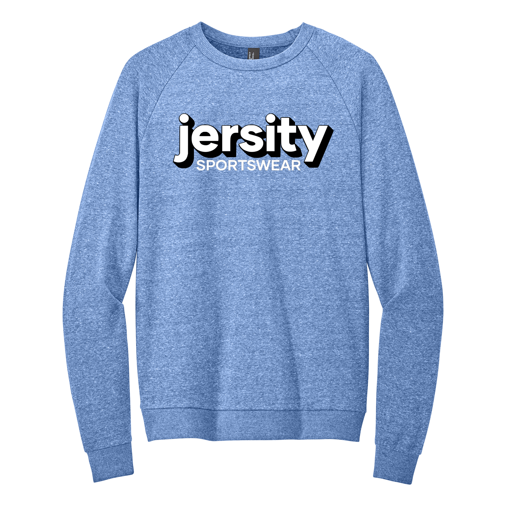 Jersity Wordmark - District Perfect Tri Fleece Crewneck Sweatshirt