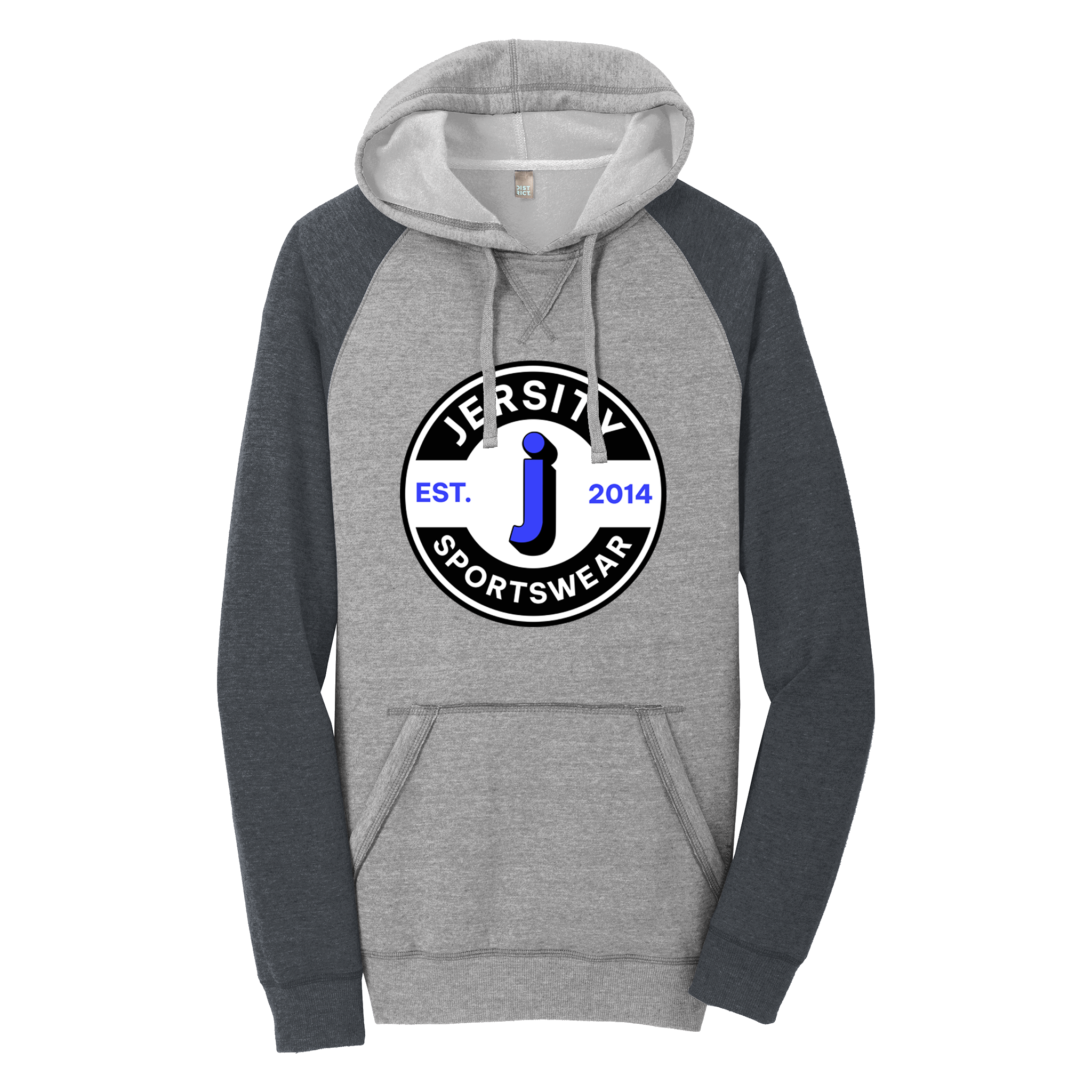 Jersity circle- District Lightweight Fleece Raglan Hoodie