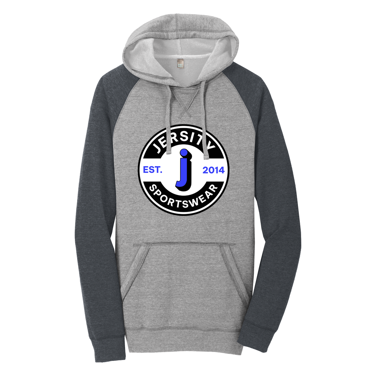 Jersity circle- District Lightweight Fleece Raglan Hoodie