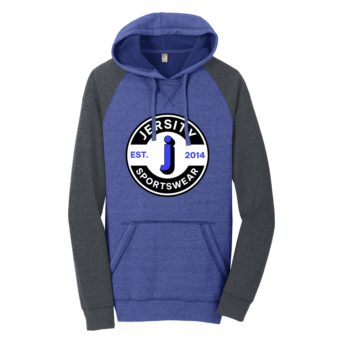 Jersity circle- District Lightweight Fleece Raglan Hoodie