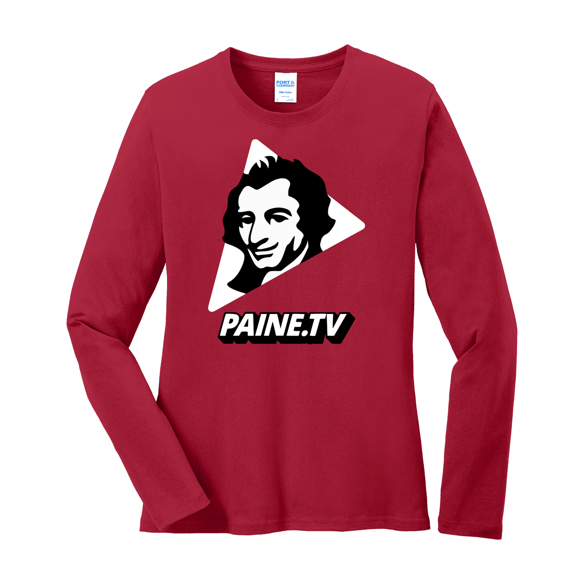 Paine.TV - Port & Co Women's Long Sleeve Core Cotton Tee