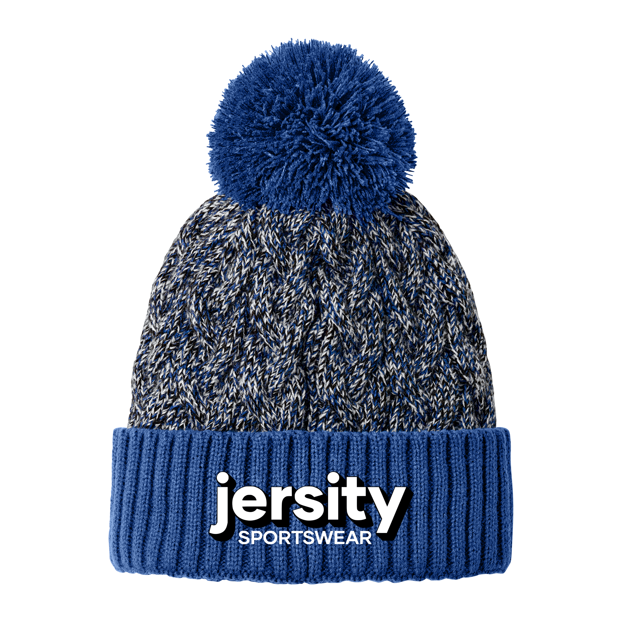 Jersity - New Era Marled Knit Pom Beanie