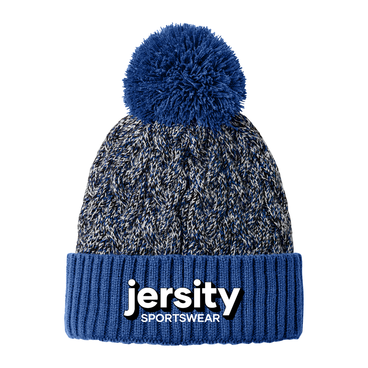 Jersity - New Era Marled Knit Pom Beanie