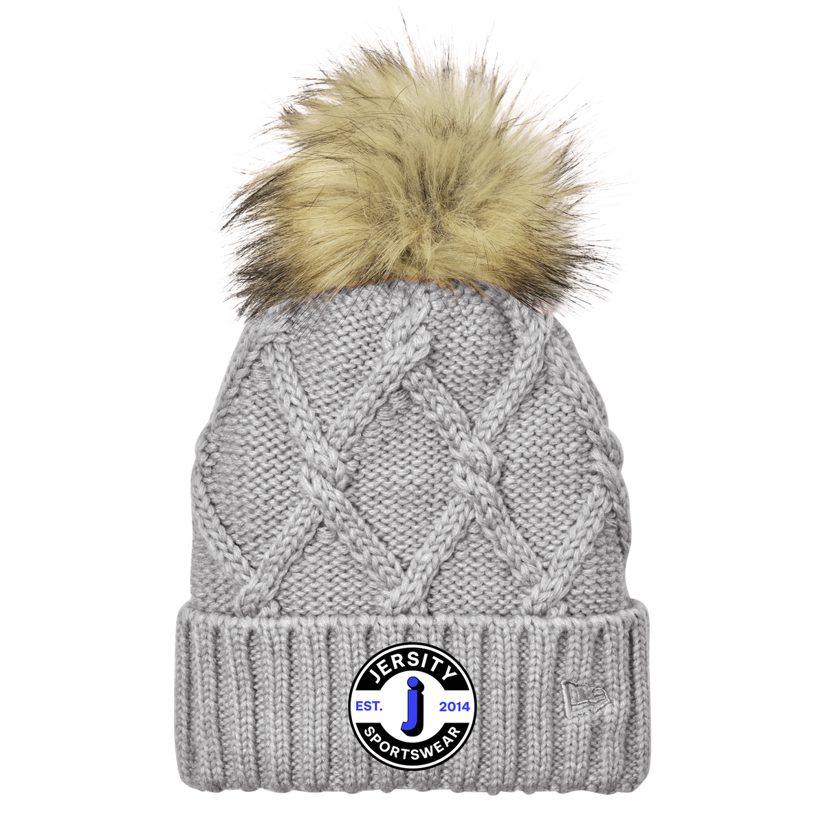 Jersity circle - New Era Faux Fur Pom Beanie