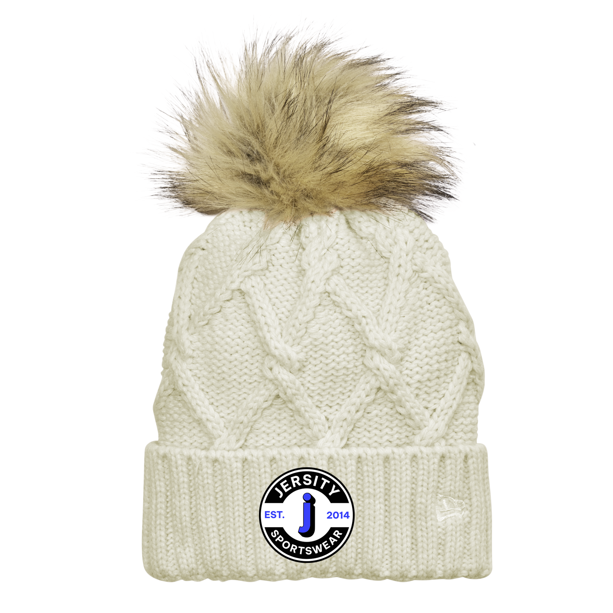 Jersity circle - New Era Faux Fur Pom Beanie
