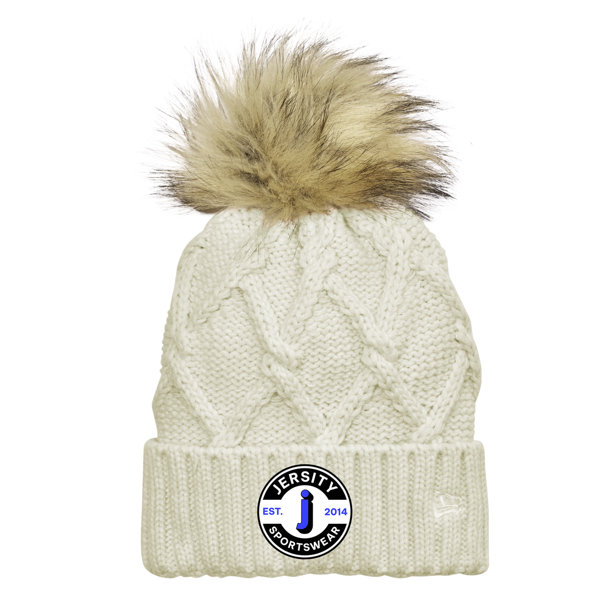 Jersity circle - New Era Faux Fur Pom Beanie