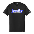 Jersity Wordmark - New Era Heritage Blend Crew Tee