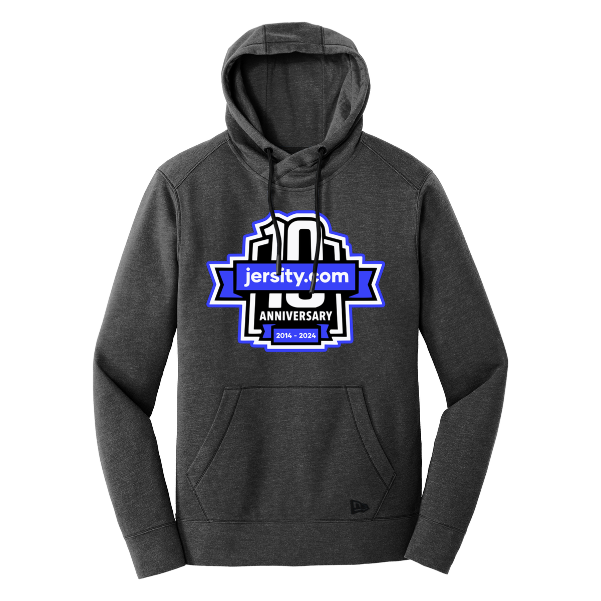 Jersity 10th Anniversary - New Era Tri-Blend Fleece Pullover Hoodie