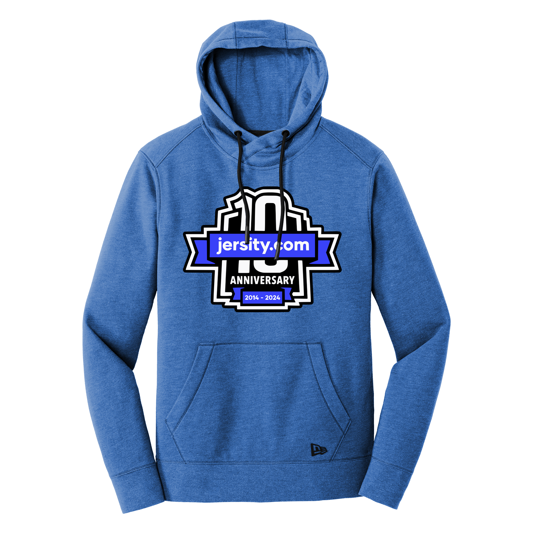 Jersity 10th Anniversary - New Era Tri-Blend Fleece Pullover Hoodie