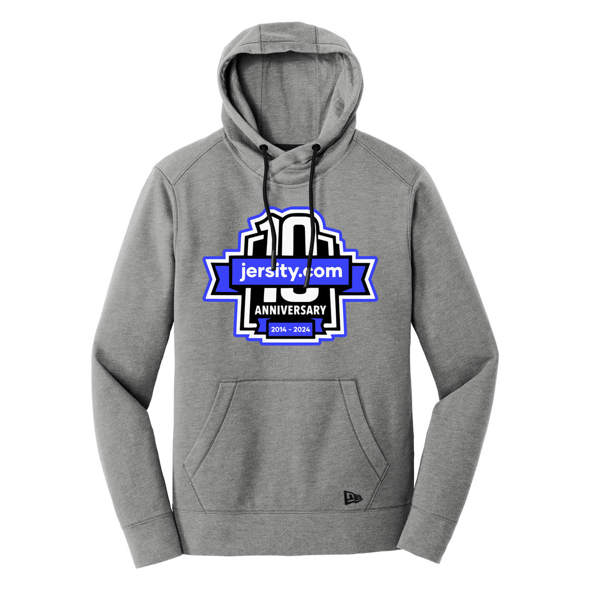 Jersity 10th Anniversary - New Era Tri-Blend Fleece Pullover Hoodie