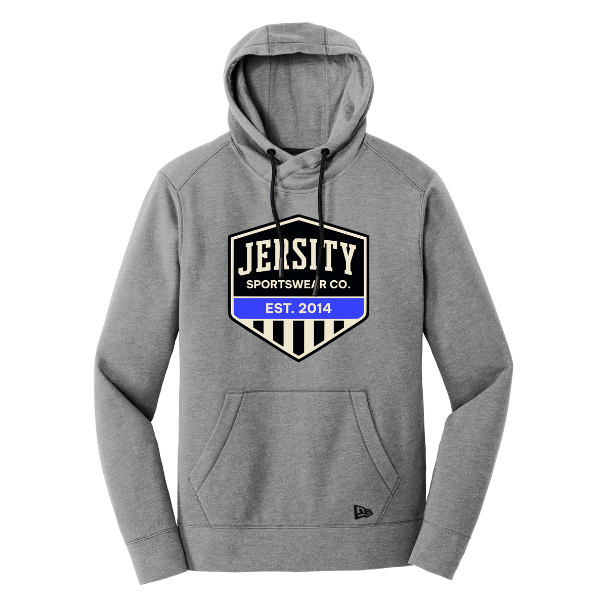 Jersity Vintage Shield - New Era Tri-Blend Fleece Pullover Hoodie