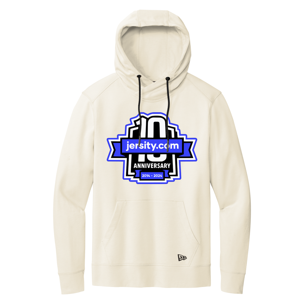 Jersity 10th Anniversary - New Era Tri-Blend Fleece Pullover Hoodie