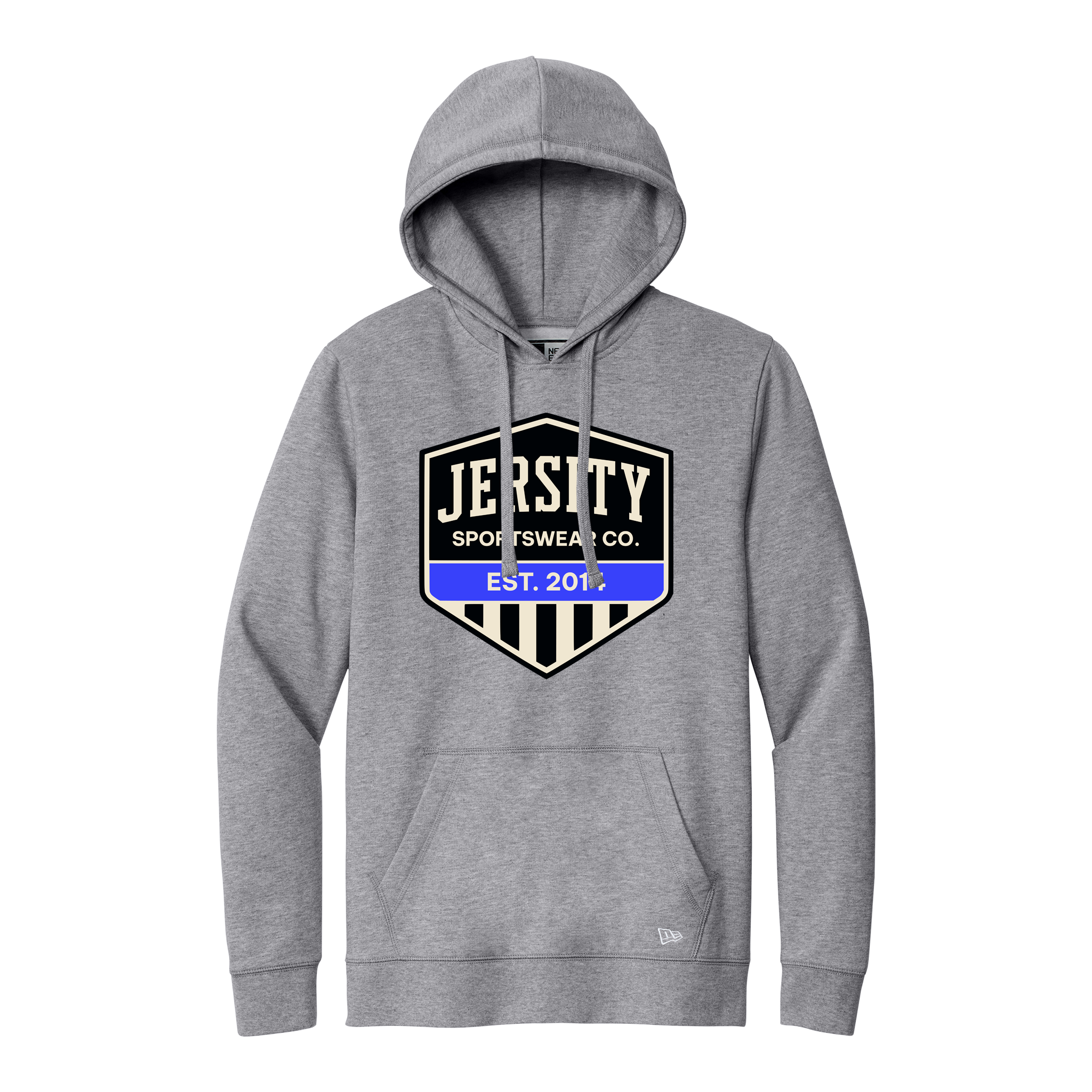 Jersity Vintage Shield - New Era Comeback Fleece Pullover Hoodie