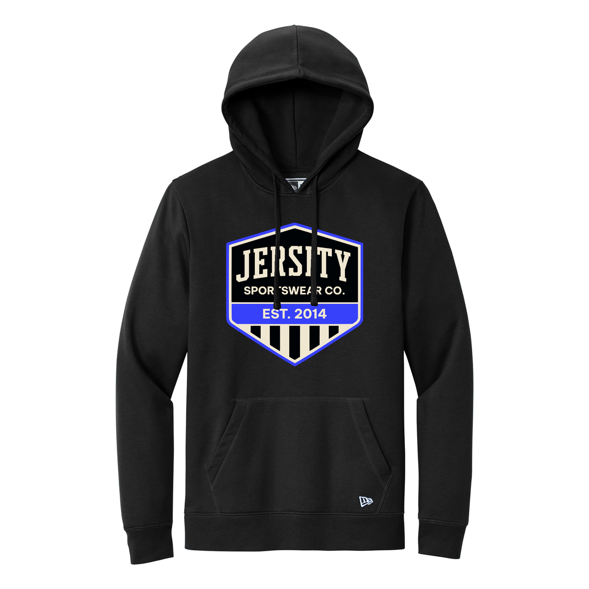 Jersity Vintage Shield - New Era Comeback Fleece Pullover Hoodie