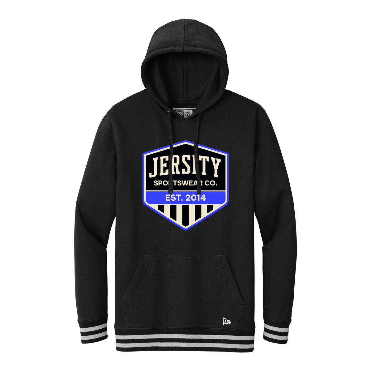 Jersity Vintage Shield - New Era Comeback Fleece Pullover Hoodie