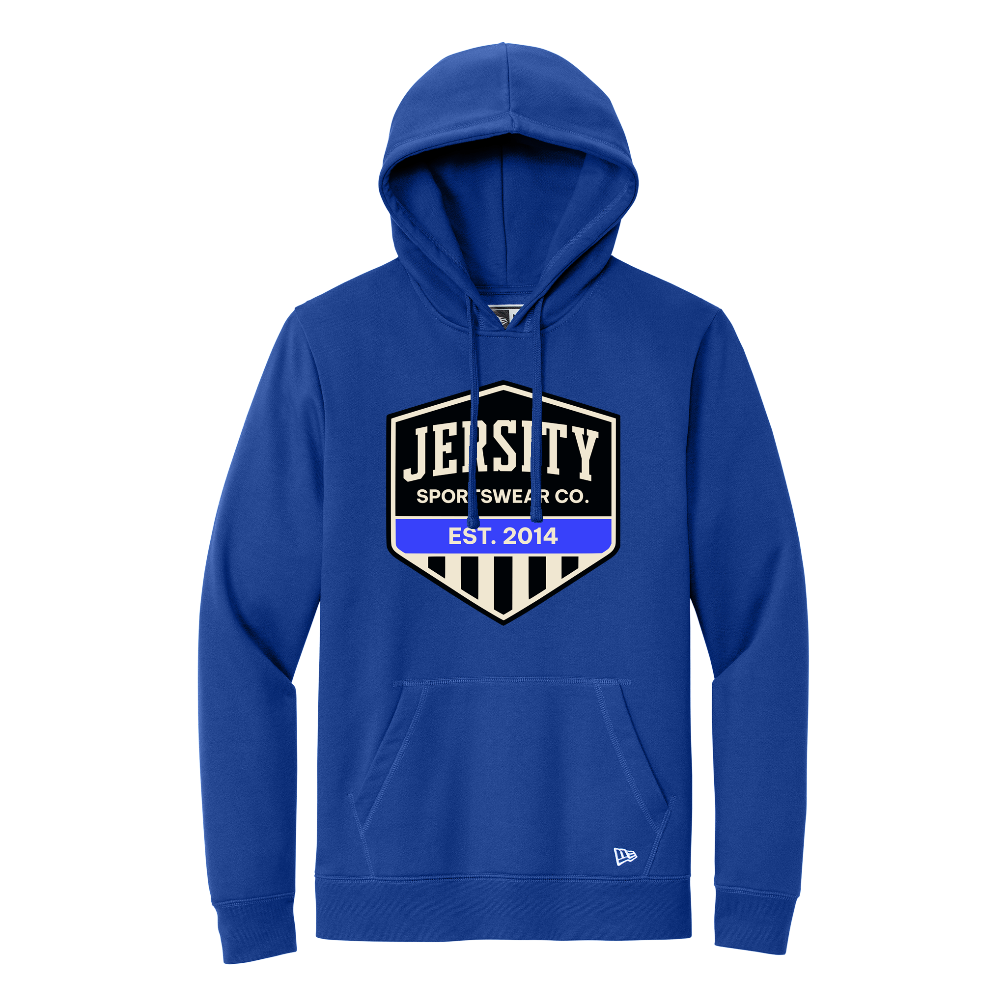 Jersity Vintage Shield - New Era Comeback Fleece Pullover Hoodie