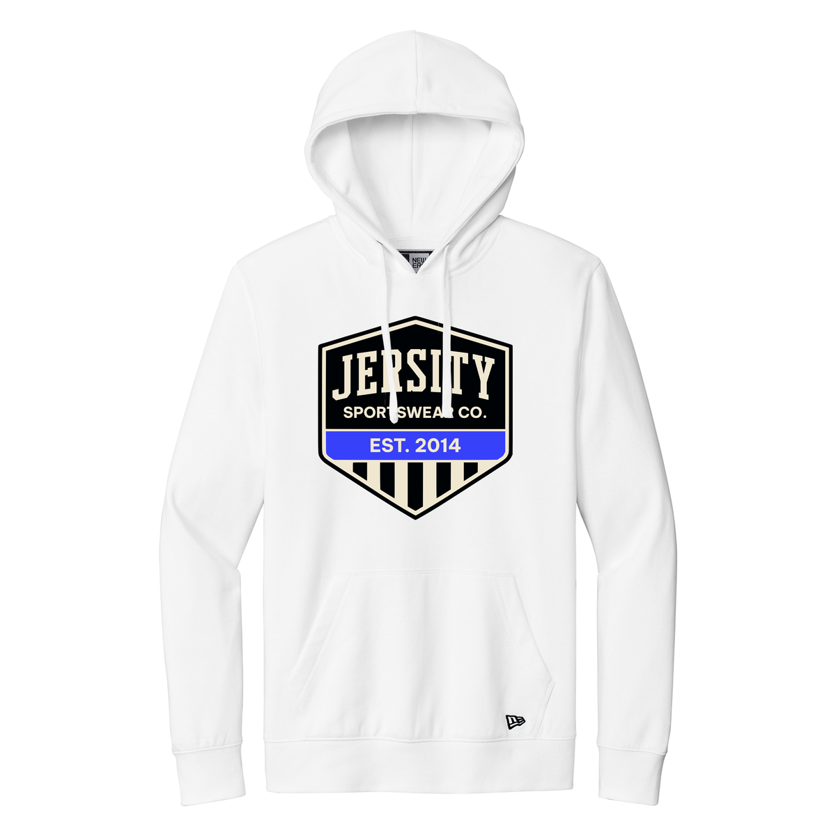 Jersity Vintage Shield - New Era Comeback Fleece Pullover Hoodie