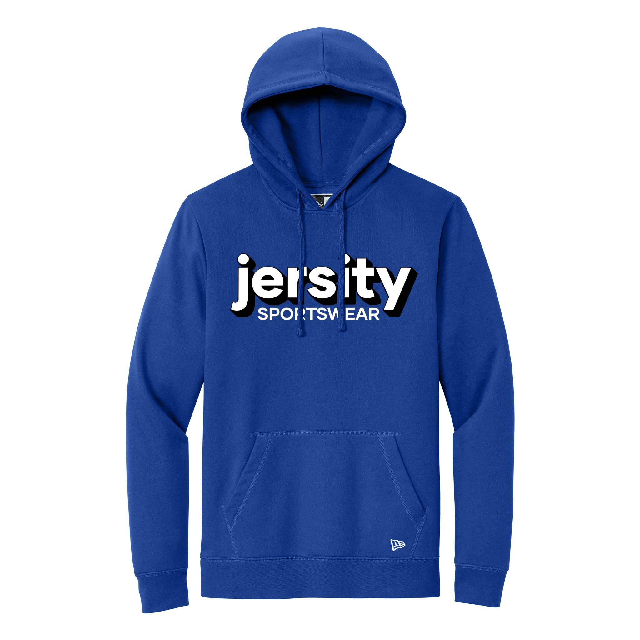 Jersity Wordmark - New Era Comeback Fleece Pullover Hoodie