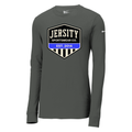 Jersity Vintage Shield - Nike Dri-FIT Cotton/Poly Long Sleeve Tee