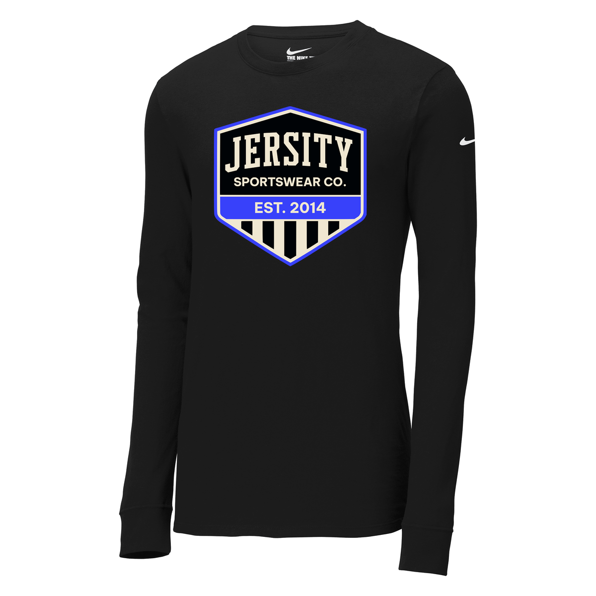 Jersity Vintage Shield - Nike Dri-FIT Cotton/Poly Long Sleeve Tee