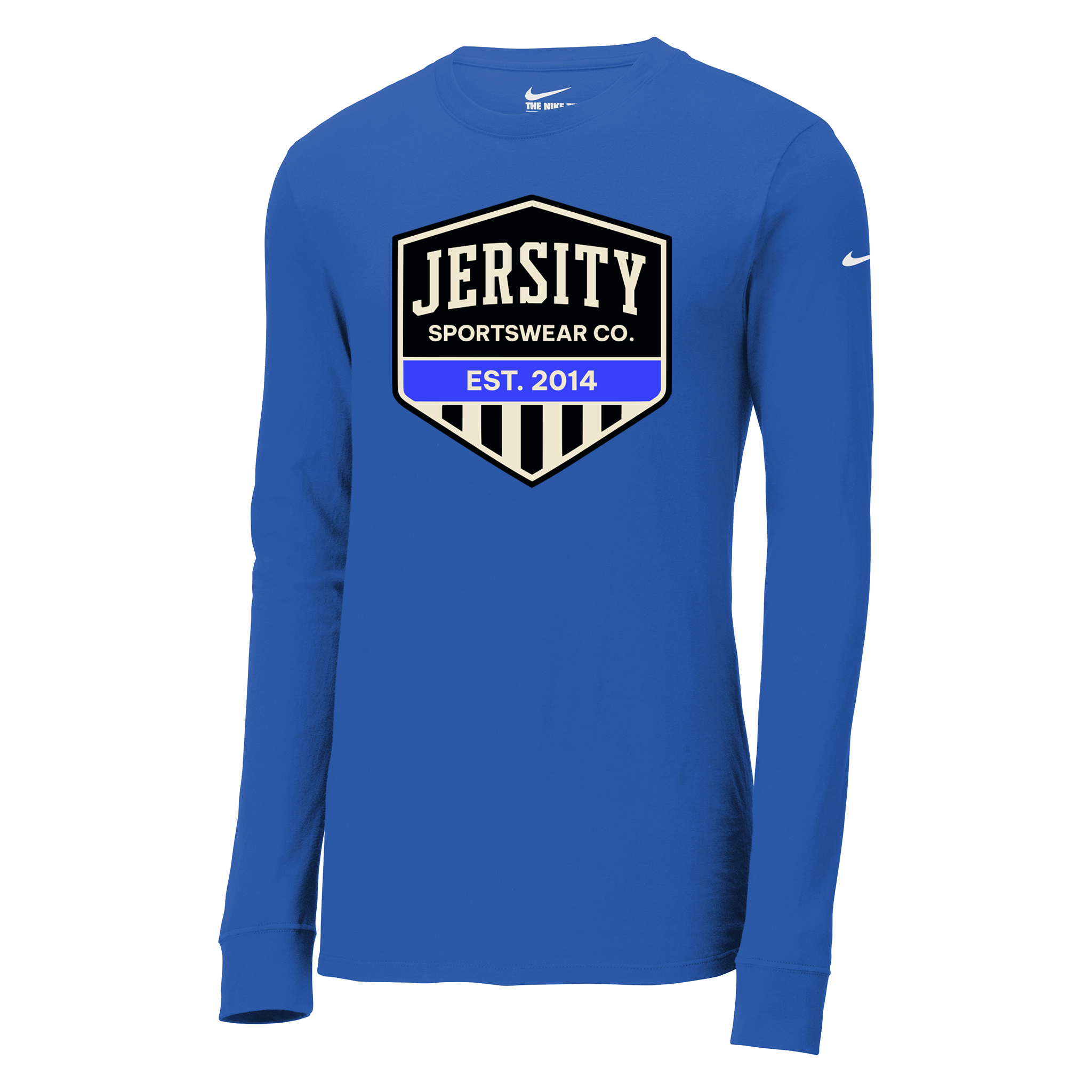 Jersity Vintage Shield - Nike Dri-FIT Cotton/Poly Long Sleeve Tee