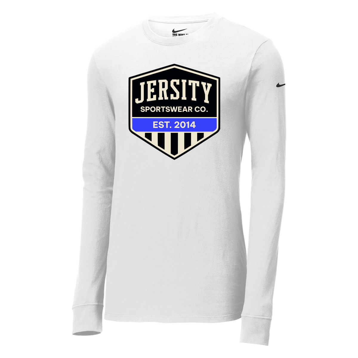 Jersity Vintage Shield - Nike Dri-FIT Cotton/Poly Long Sleeve Tee