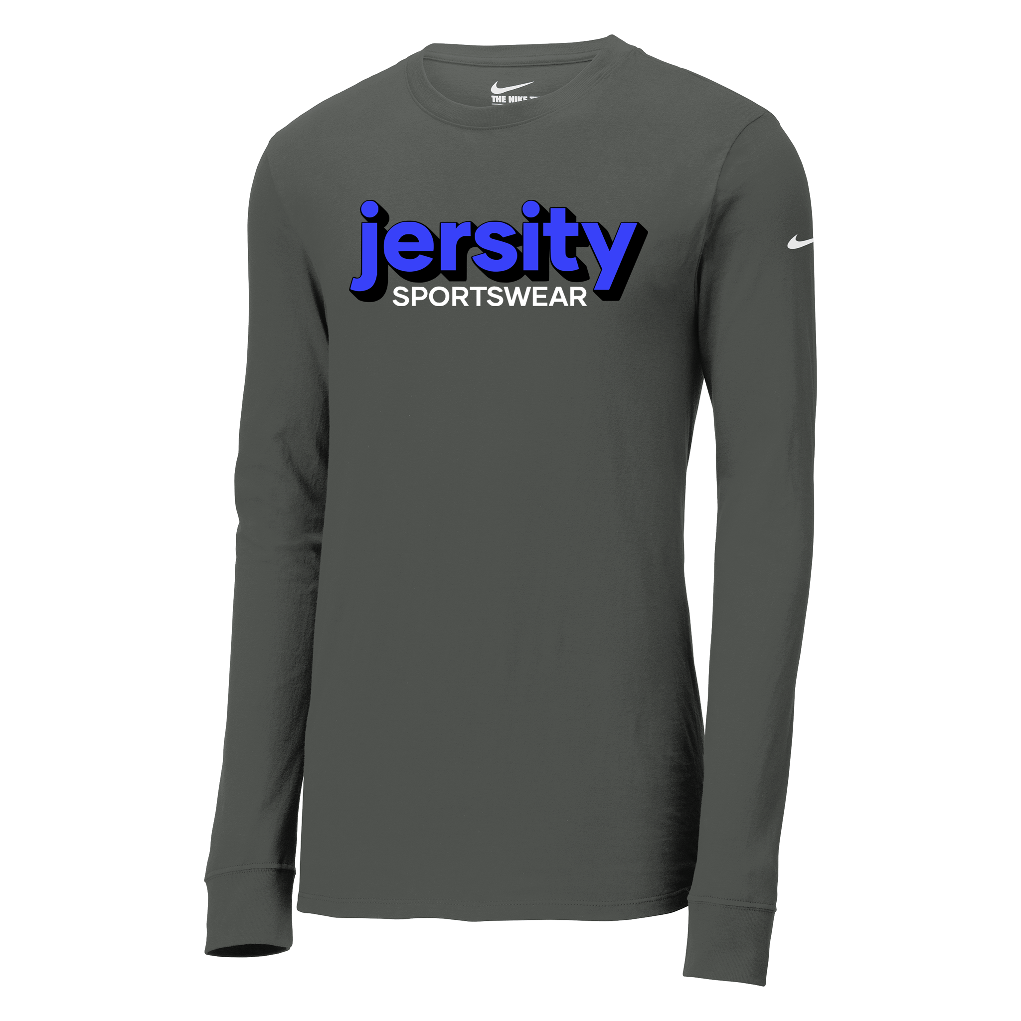Jersity Wordmark - Nike Dri-FIT Cotton/Poly Long Sleeve Tee