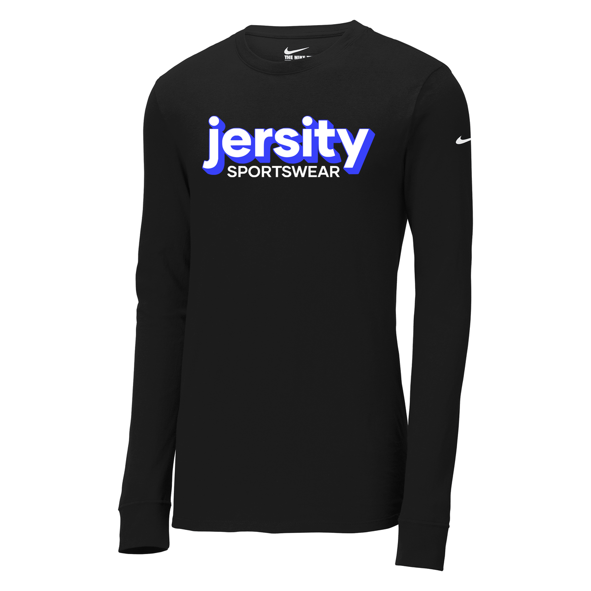 Jersity Wordmark - Nike Dri-FIT Cotton/Poly Long Sleeve Tee