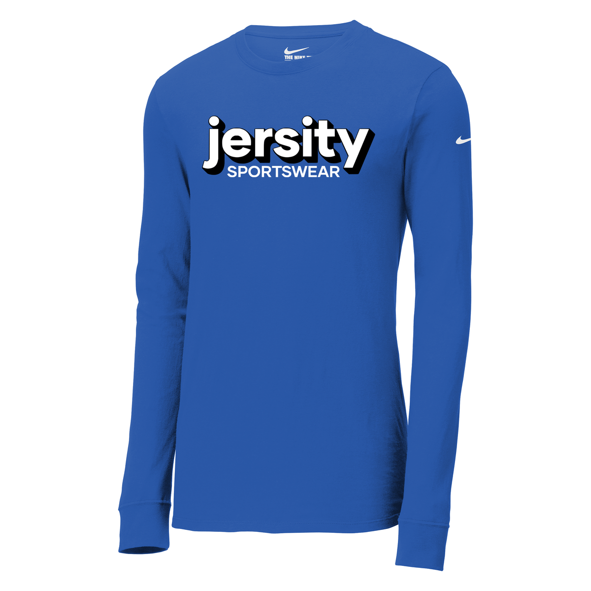 Jersity Wordmark - Nike Dri-FIT Cotton/Poly Long Sleeve Tee