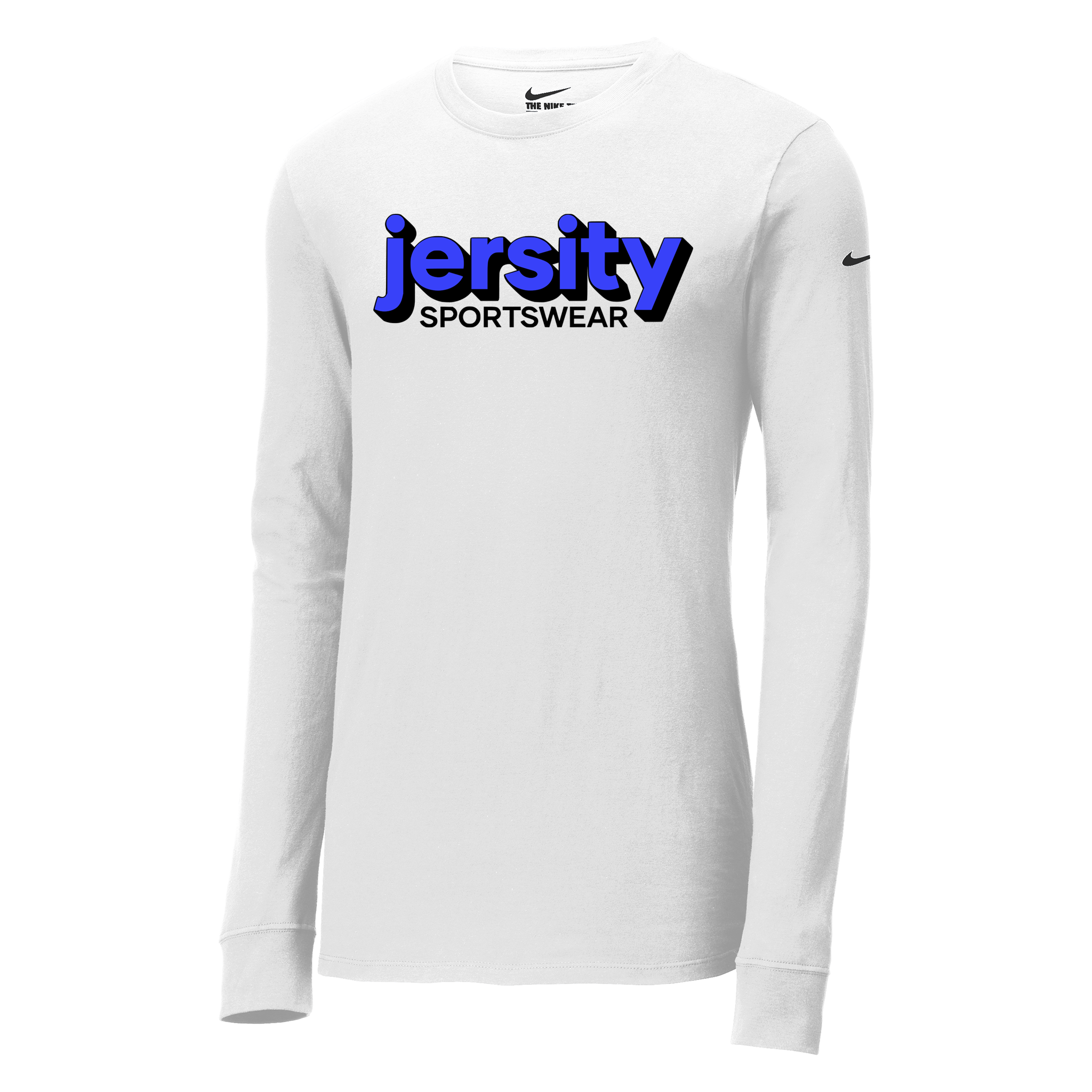 Jersity Wordmark - Nike Dri-FIT Cotton/Poly Long Sleeve Tee