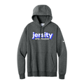 Jersity Wordmark - Nike Club Fleece Sleeve Swoosh Pullover Hoodie