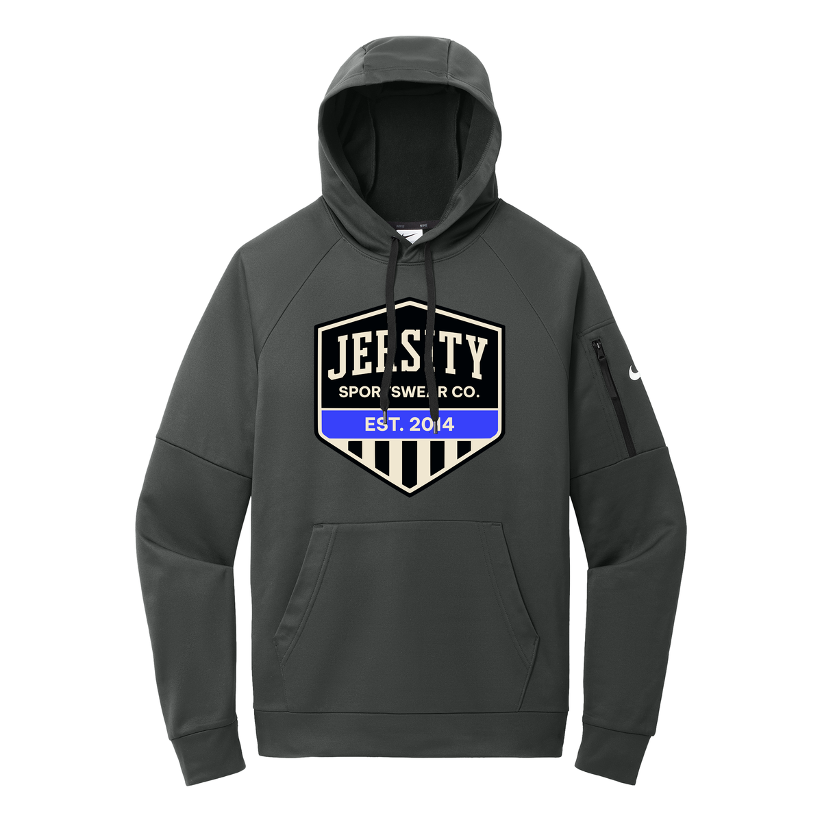 Jersity Vintage Shield - Nike Therma-FIT Pocket Pullover Fleece Hoodie