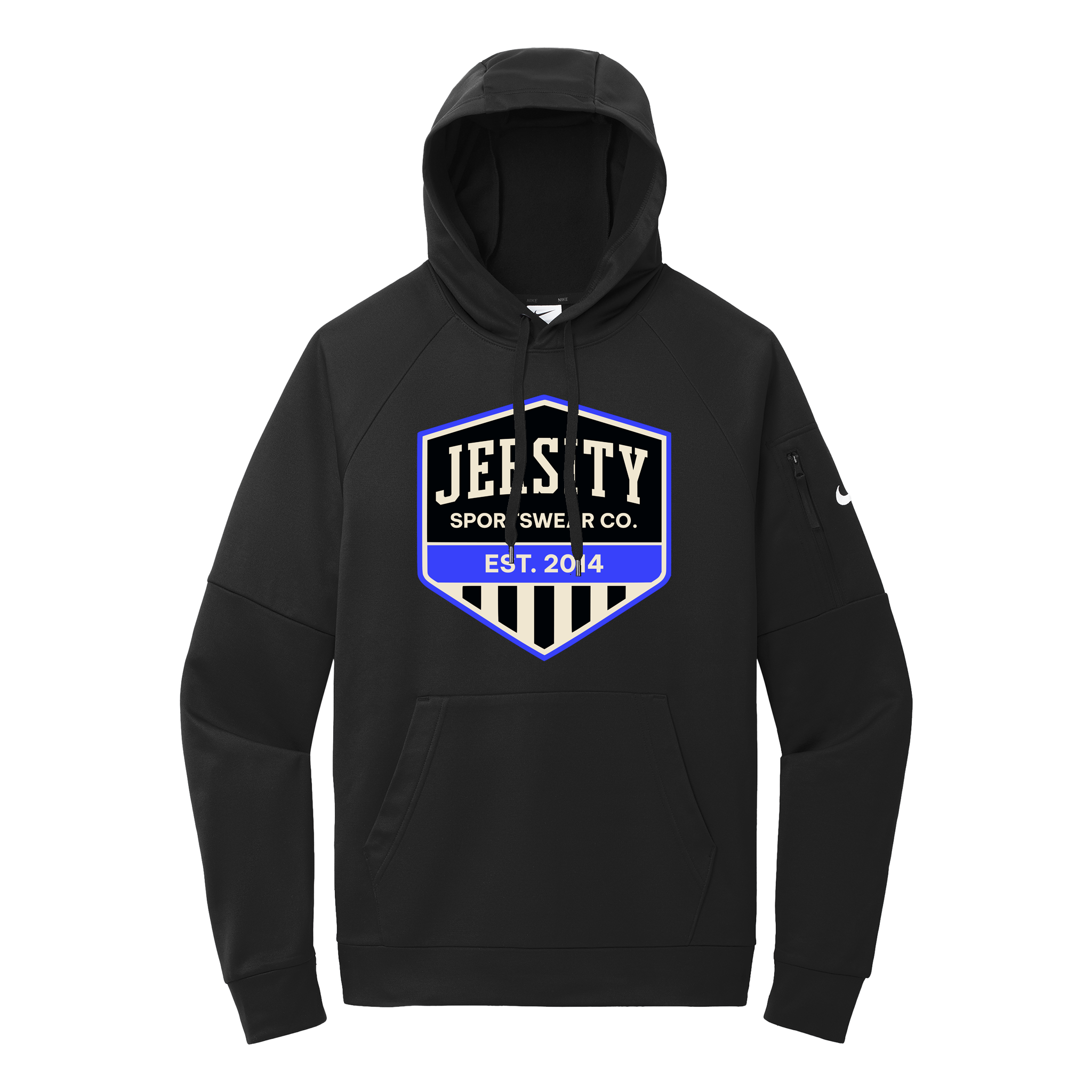 Jersity Vintage Shield - Nike Therma-FIT Pocket Pullover Fleece Hoodie