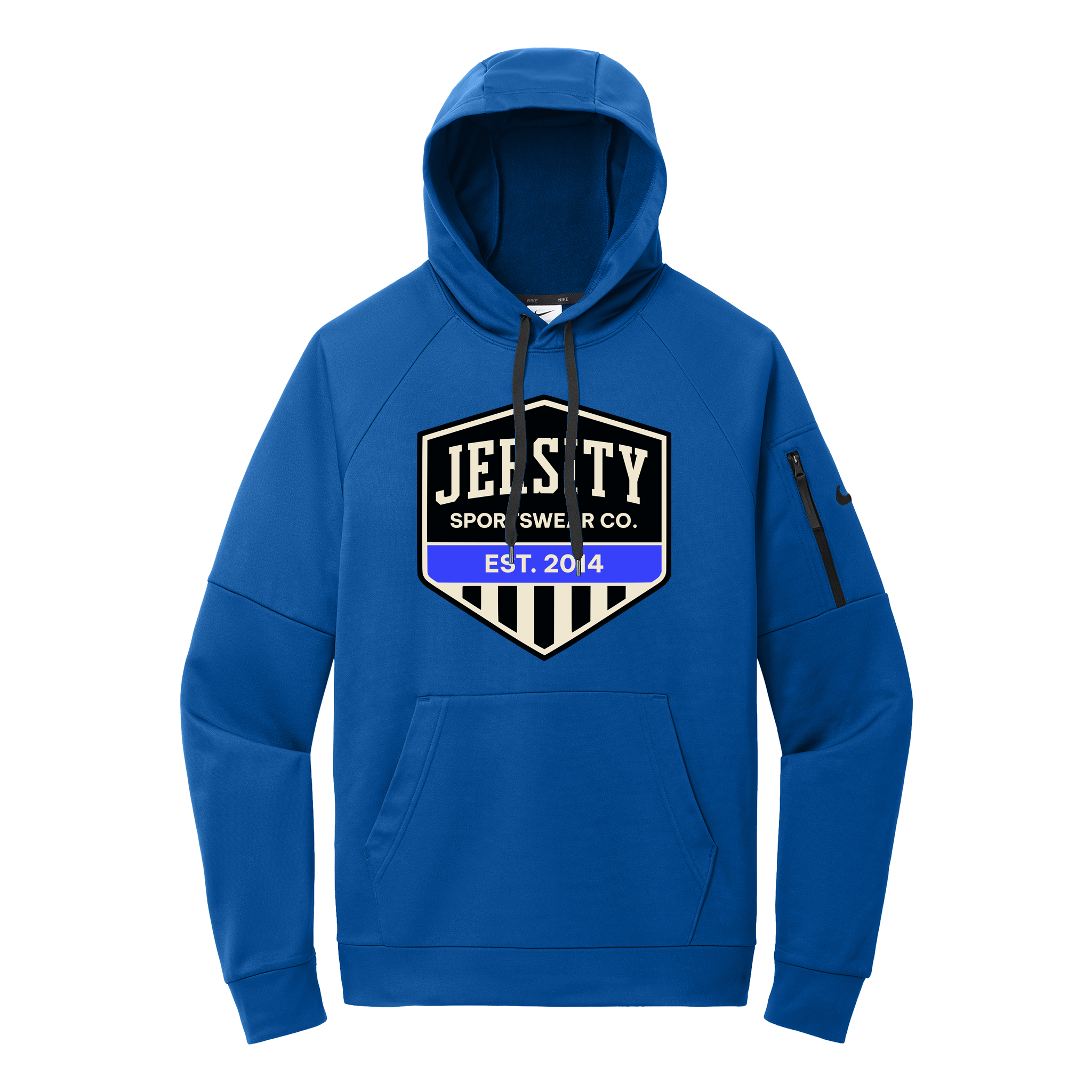 Jersity Vintage Shield - Nike Therma-FIT Pocket Pullover Fleece Hoodie