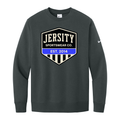 Jersity Vintage Shield - Nike Club Fleece Sleeve Swoosh Crew
