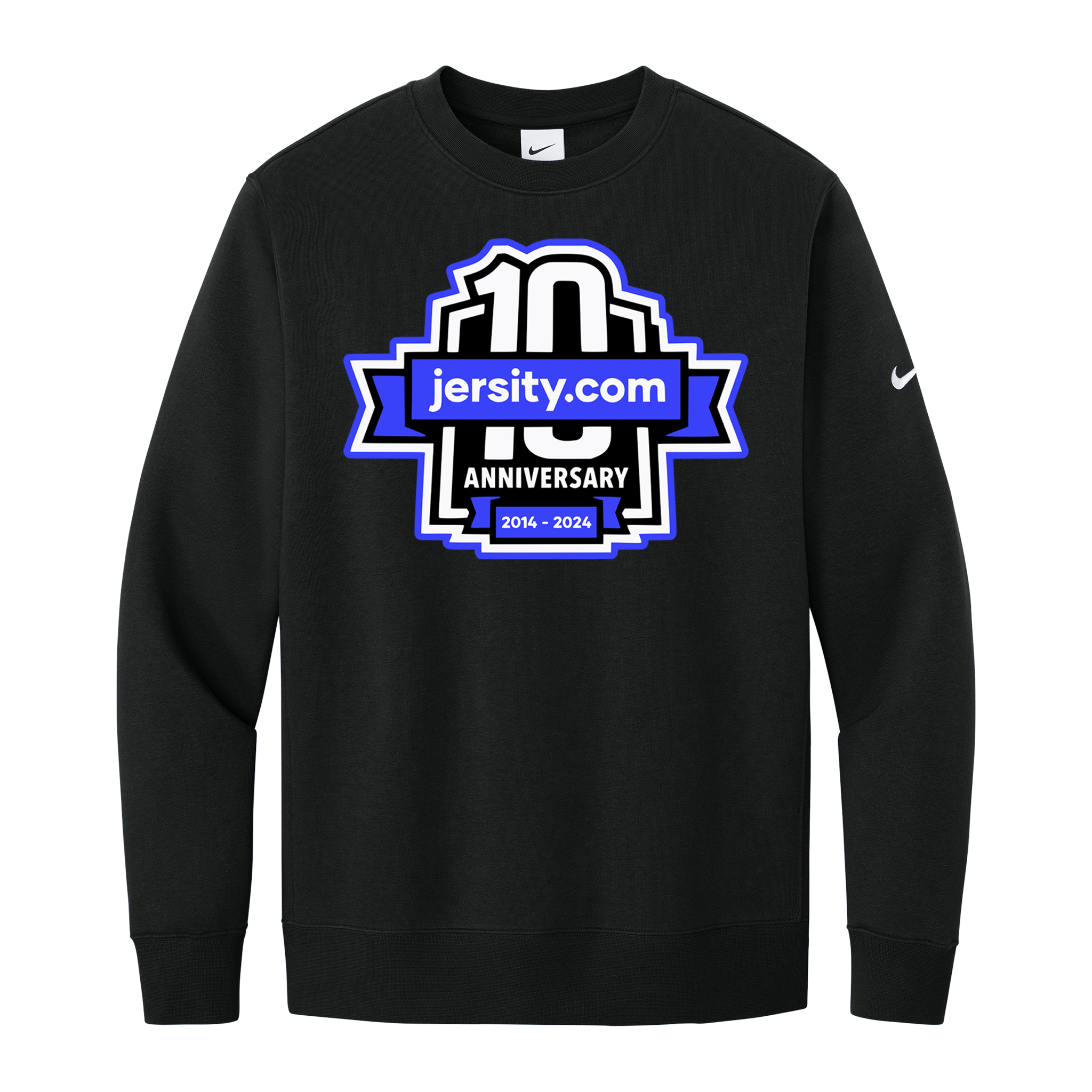 Jersity 10th Anniversary - Nike Club Fleece Sleeve Swoosh Crew