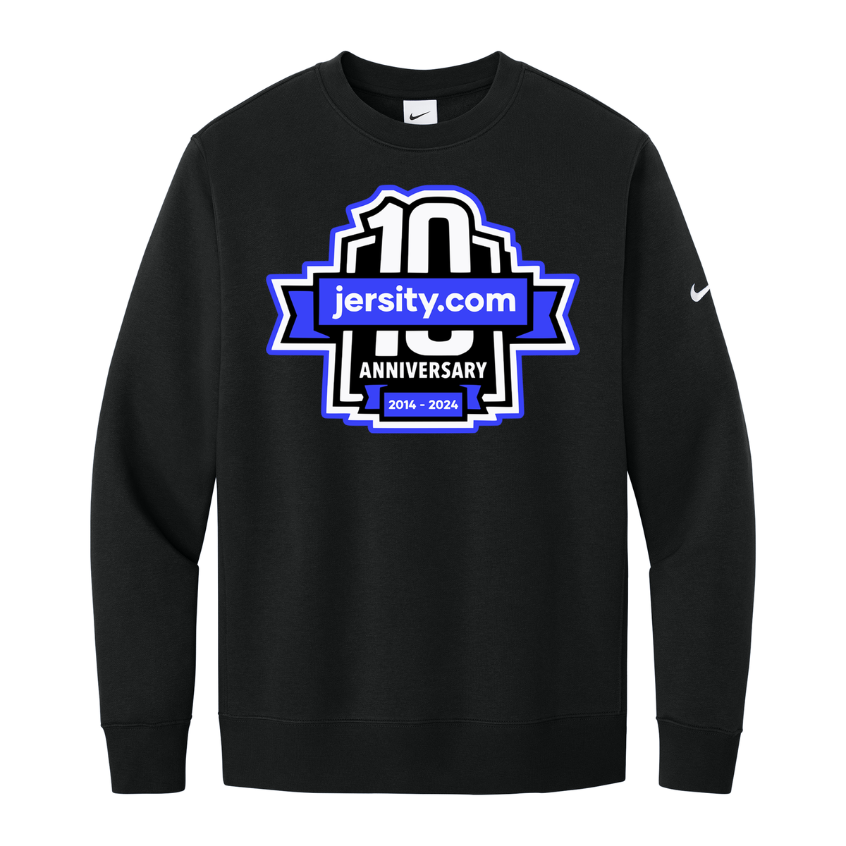 Jersity 10th Anniversary - Nike Club Fleece Sleeve Swoosh Crew