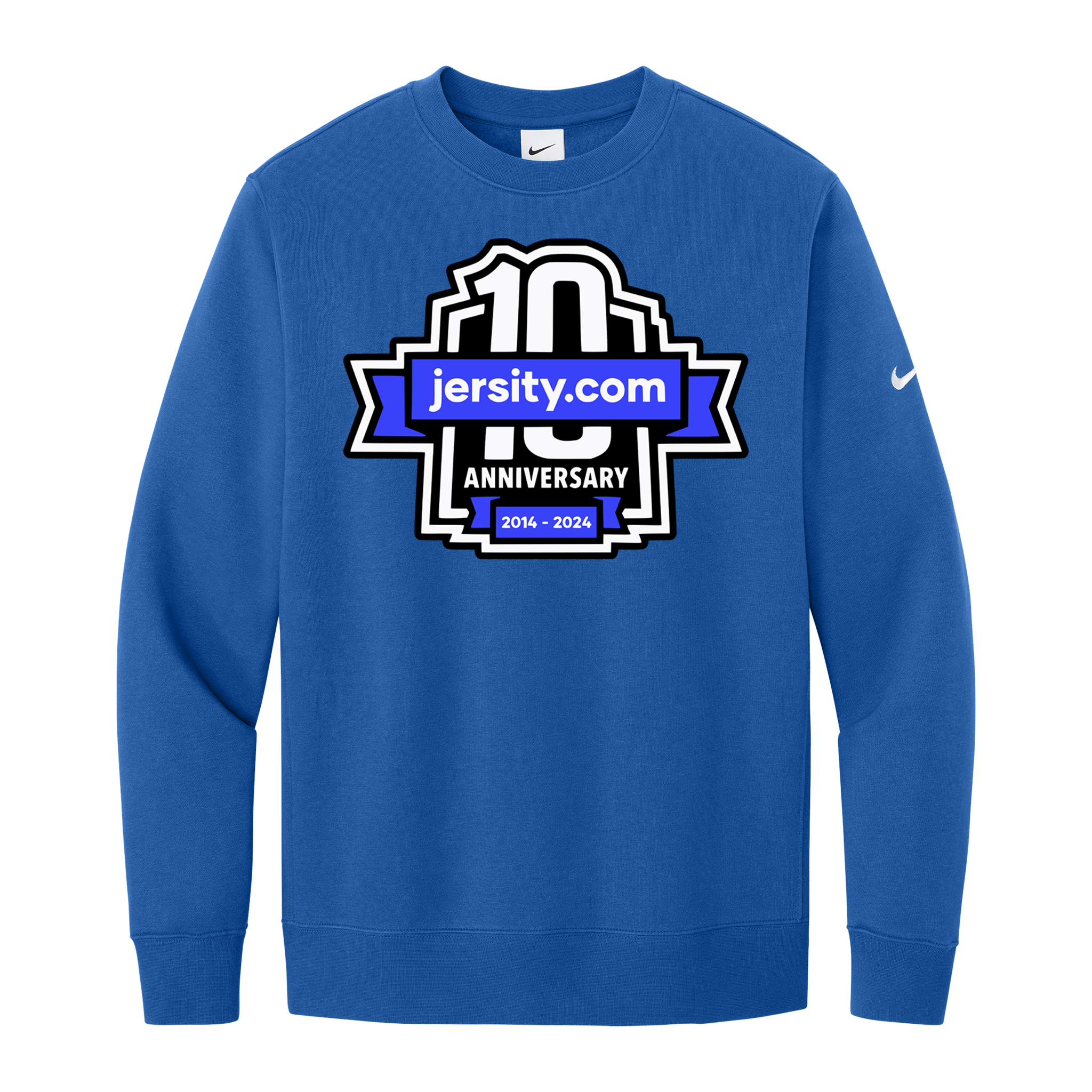 Jersity 10th Anniversary - Nike Club Fleece Sleeve Swoosh Crew