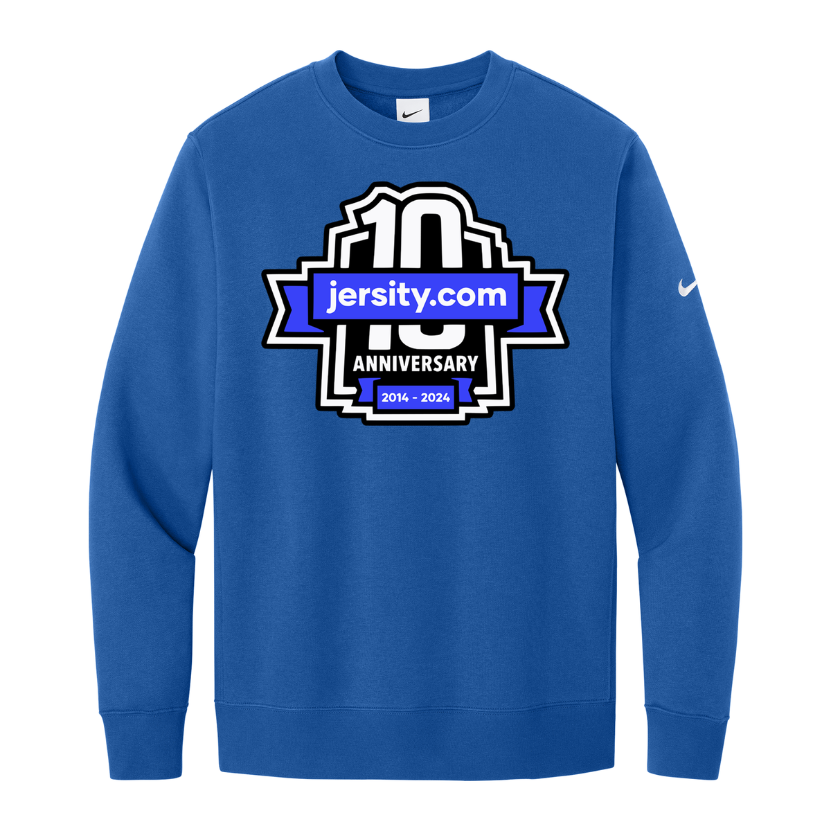 Jersity 10th Anniversary - Nike Club Fleece Sleeve Swoosh Crew