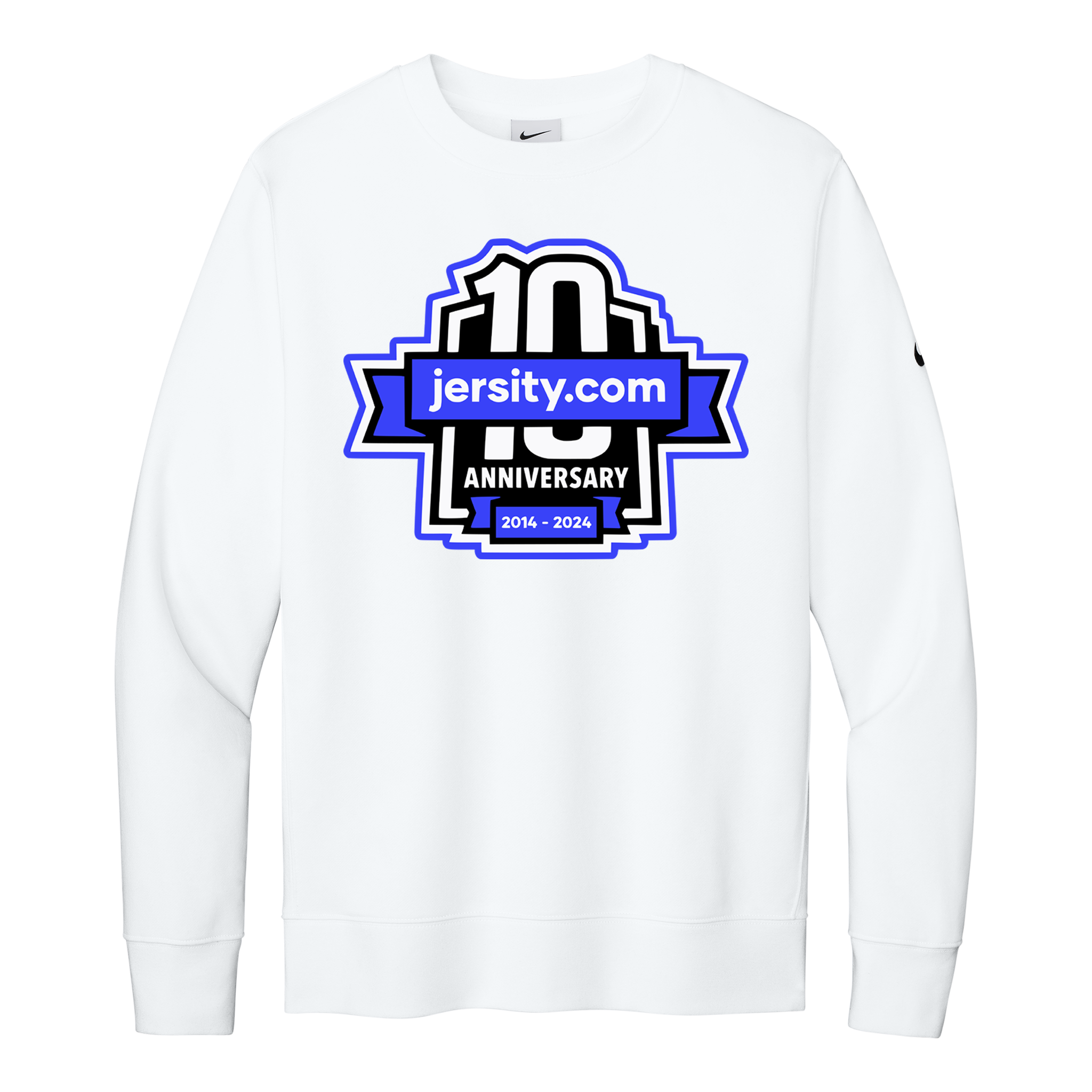 Jersity 10th Anniversary - Nike Club Fleece Sleeve Swoosh Crew