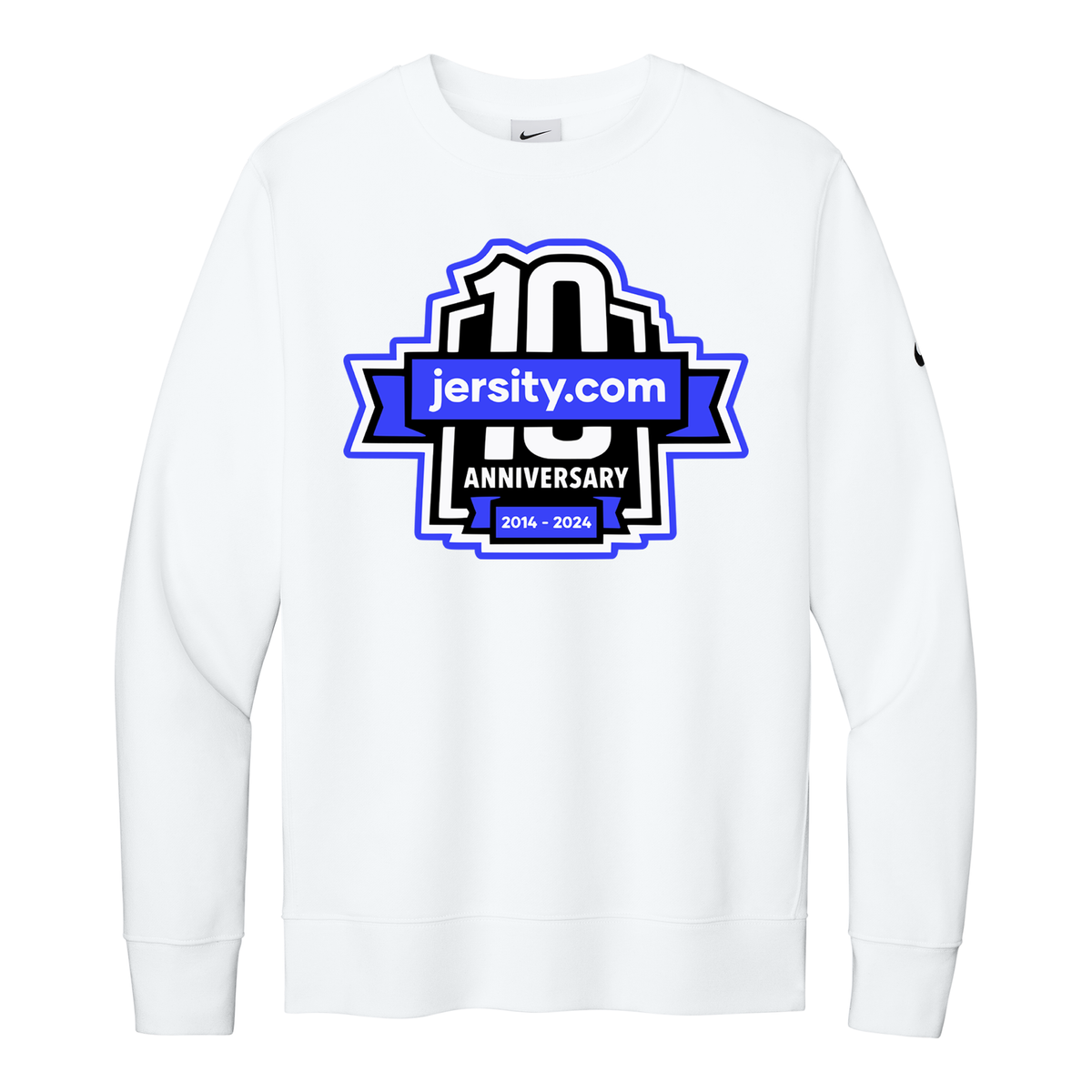 Jersity 10th Anniversary - Nike Club Fleece Sleeve Swoosh Crew