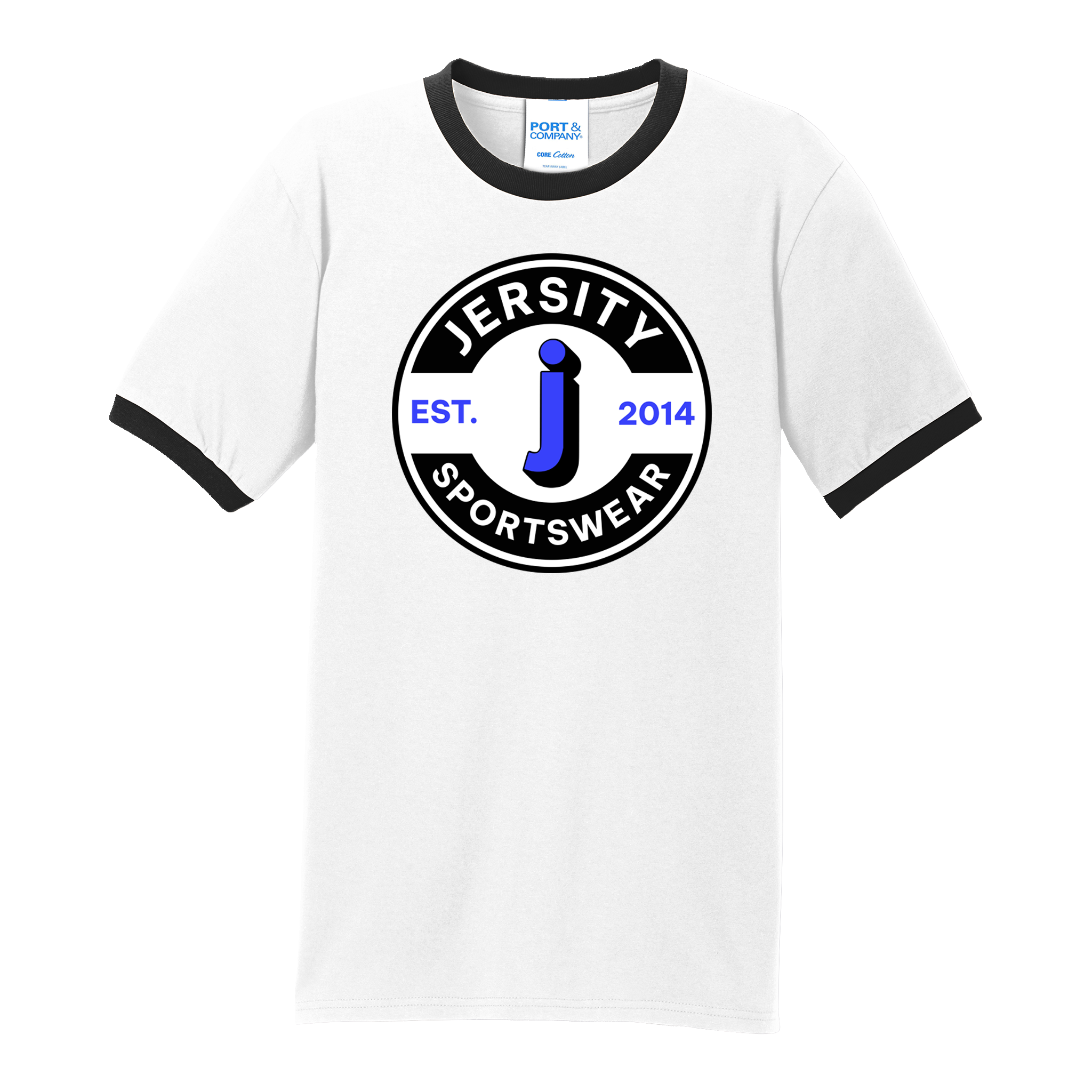 Jersity circle - Port & Co Core Cotton Ringer Tee