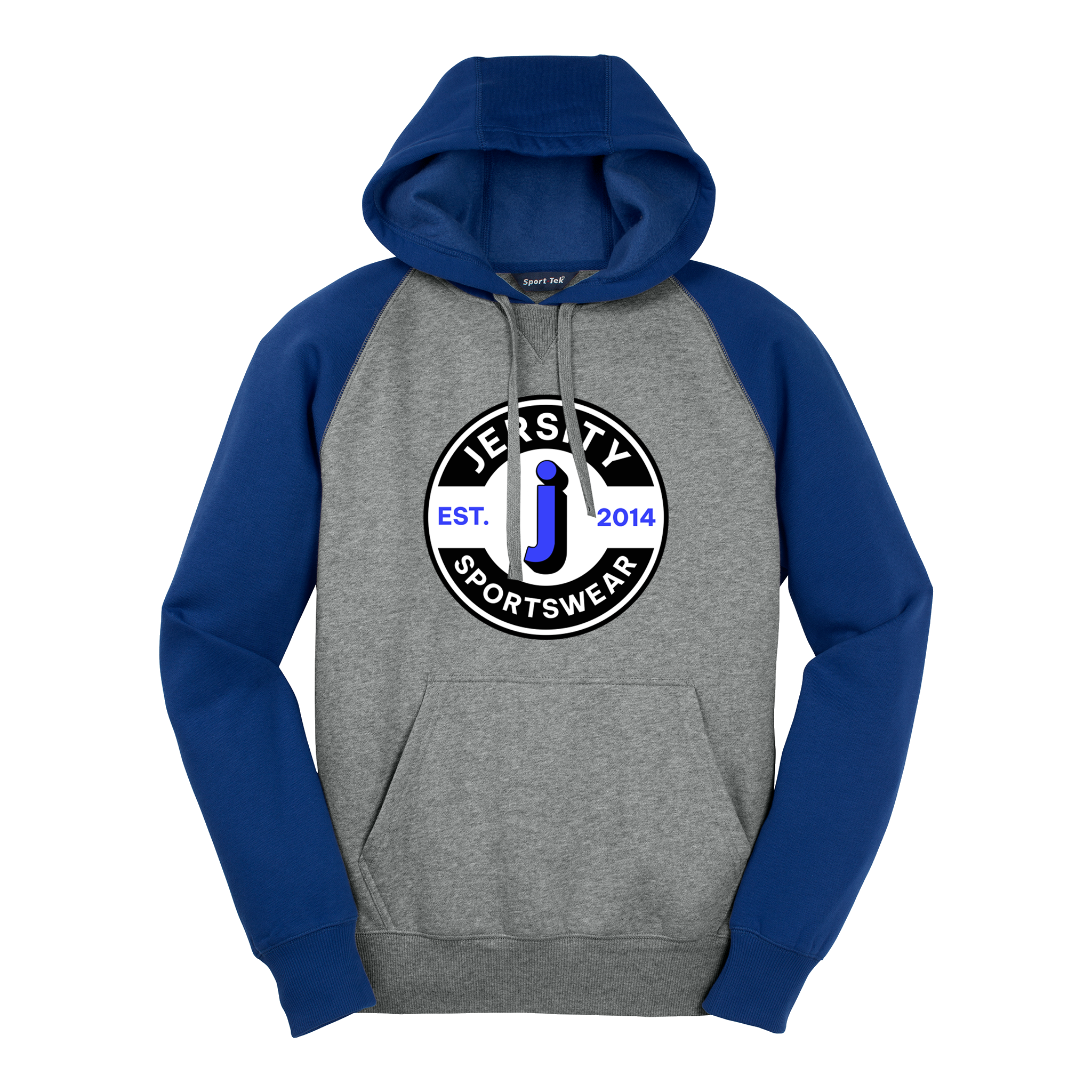 Jersity circle - Sport-Tek Raglan Colorblock Pullover Hooded Sweatshirt