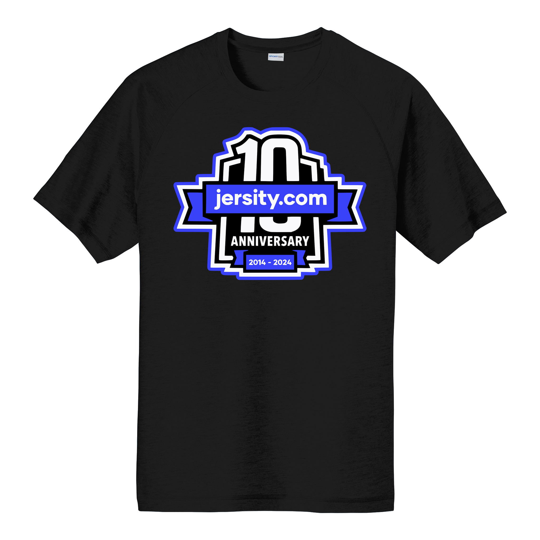 Jersity 10th Anniversary - Sport-Tek PosiCharge Tri-Blend Wicking Raglan Tee