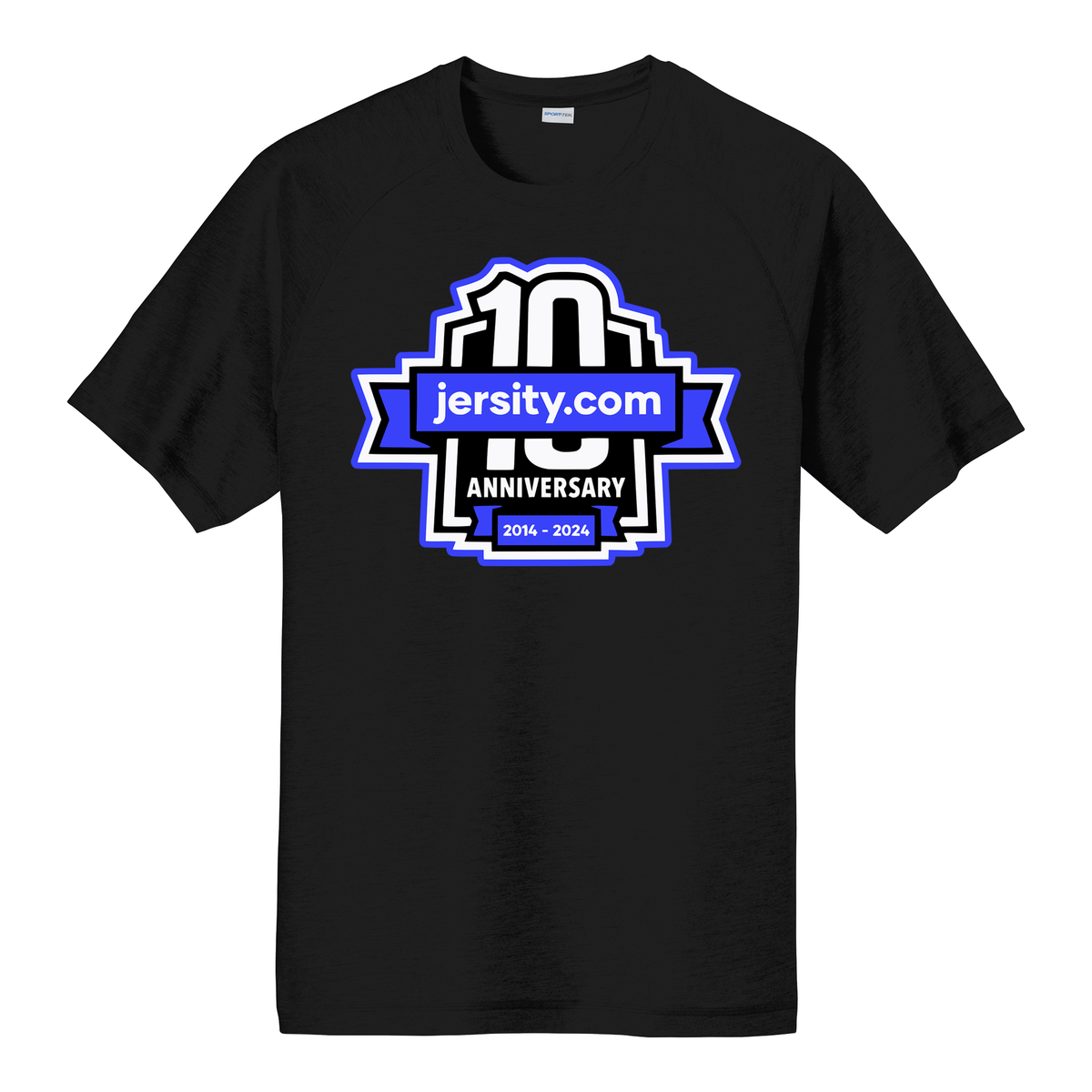 Jersity 10th Anniversary - Sport-Tek PosiCharge Tri-Blend Wicking Raglan Tee