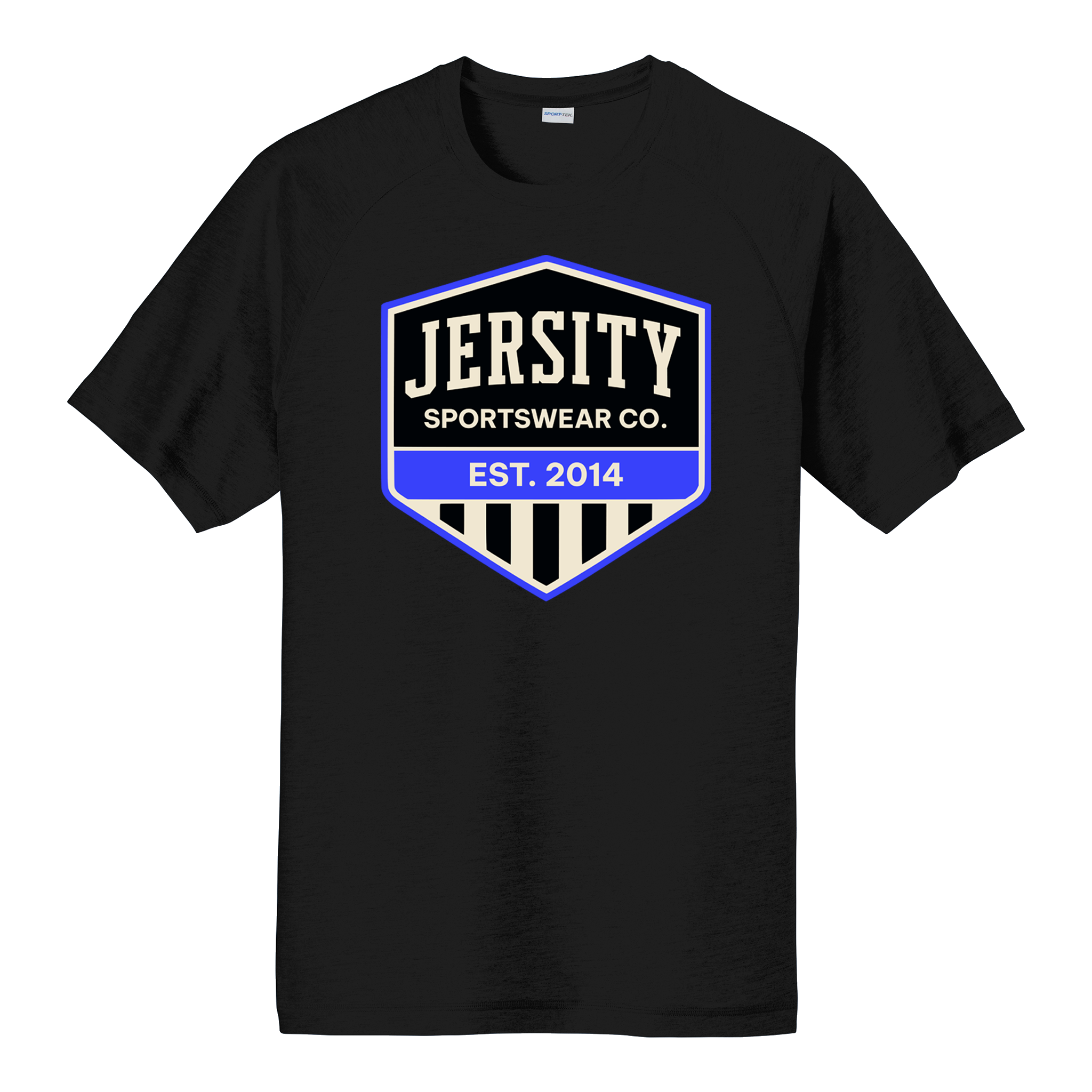 Jersity Vintage Shield - Sport-Tek PosiCharge Tri-Blend Wicking Raglan Tee