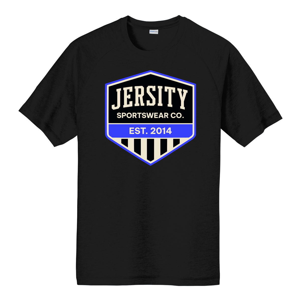 Jersity Vintage Shield - Sport-Tek PosiCharge Tri-Blend Wicking Raglan Tee