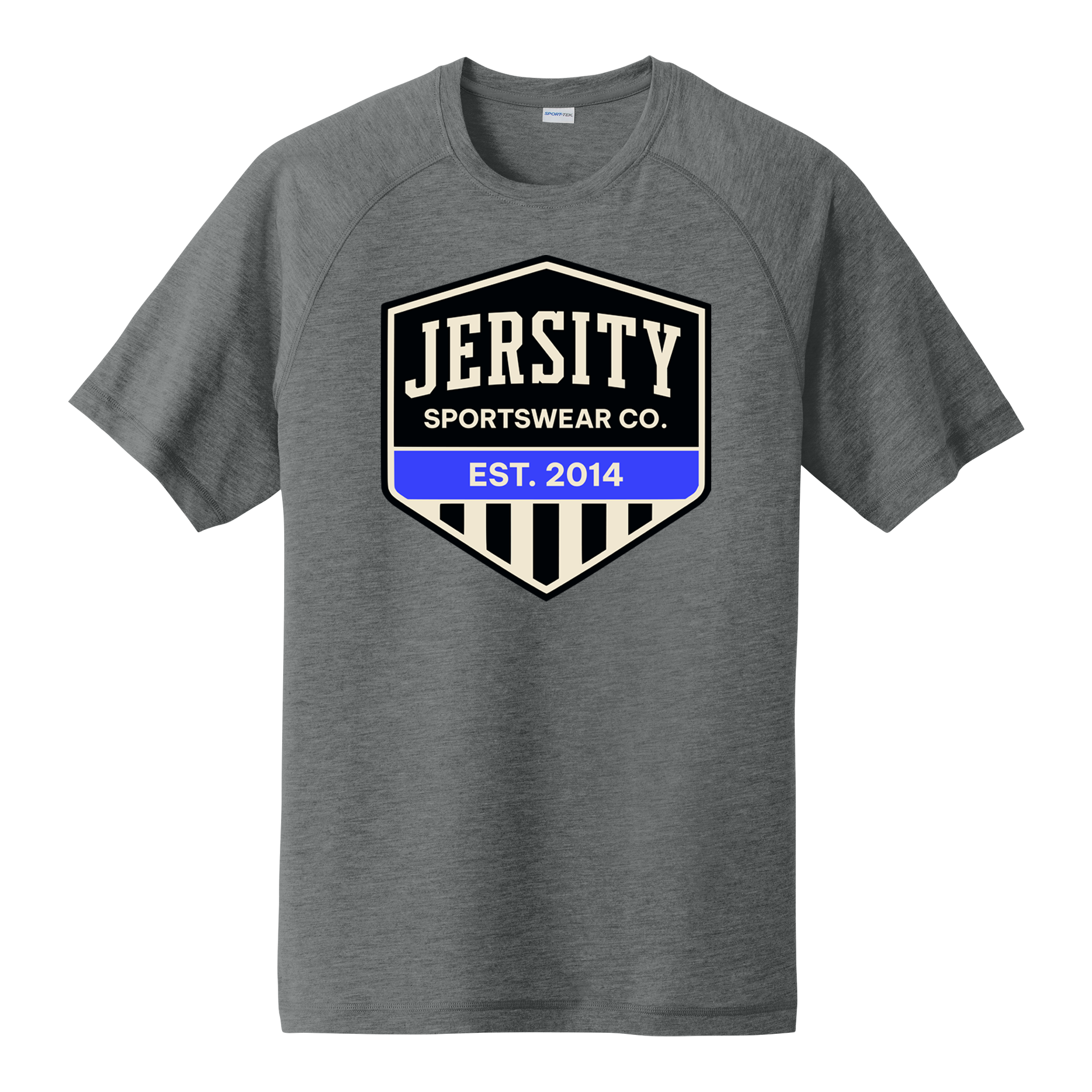 Jersity Vintage Shield - Sport-Tek PosiCharge Tri-Blend Wicking Raglan Tee
