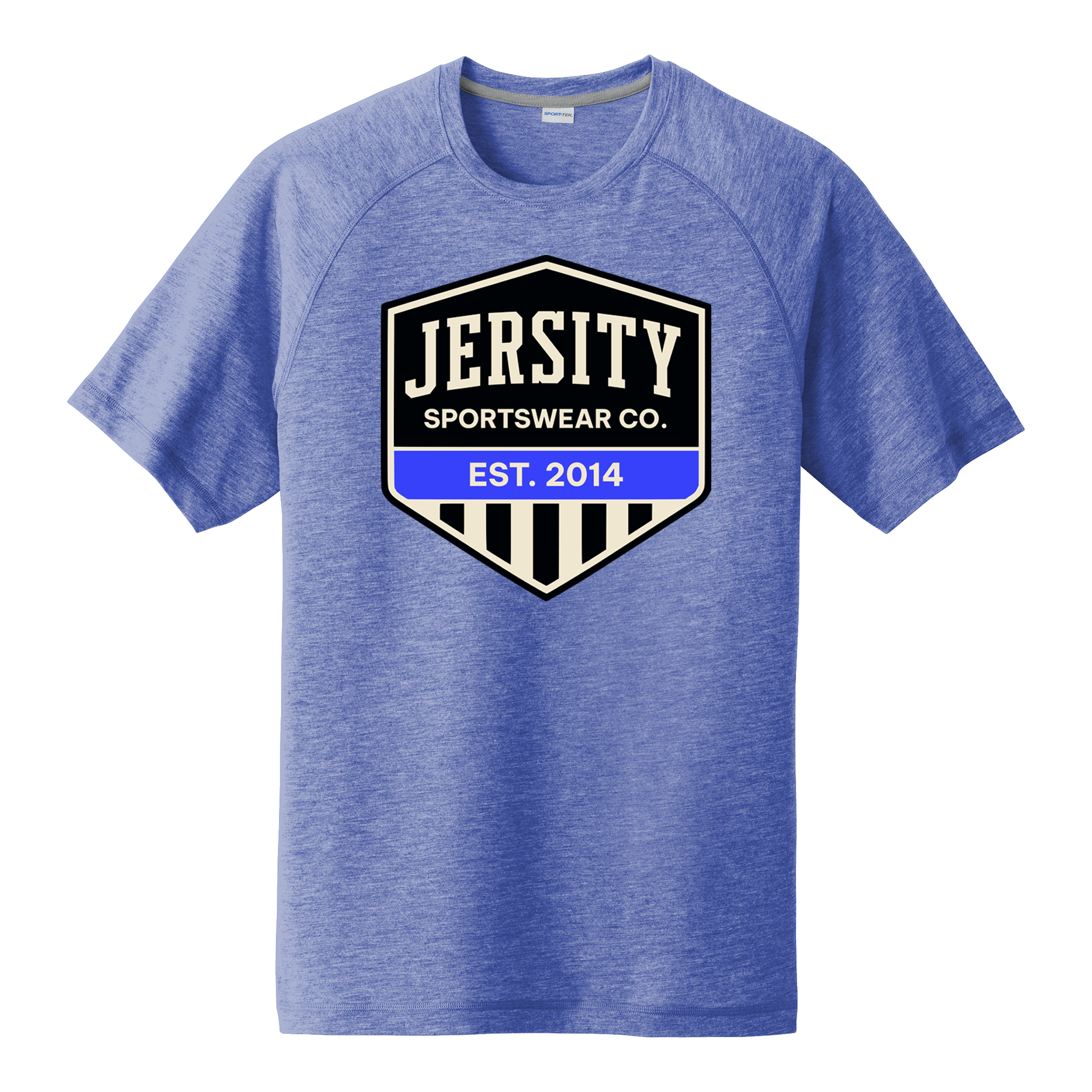 Jersity Vintage Shield - Sport-Tek PosiCharge Tri-Blend Wicking Raglan Tee