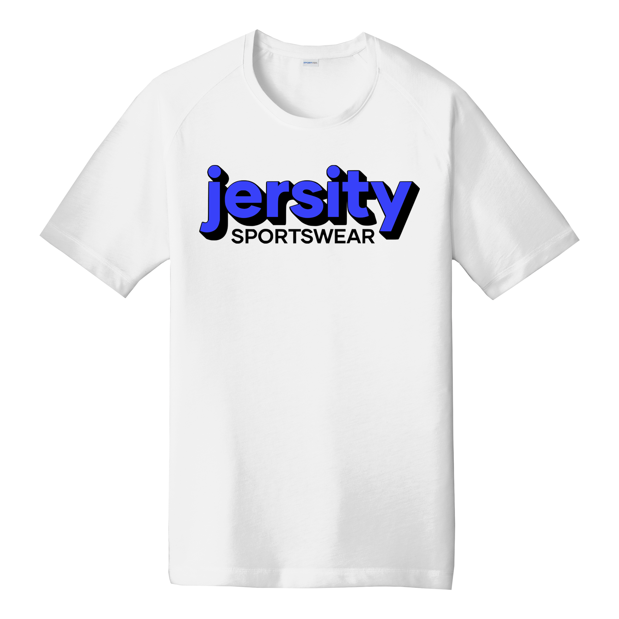 Jersity Wordmark - Sport-Tek PosiCharge Tri-Blend Wicking Raglan Tee